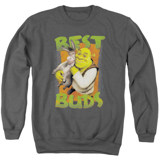 Shrek - Buds - Adult Crewneck Sweatshirt - Charcoal