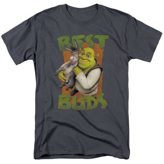 Shrek - Buds - Short Sleeve Adult 18/1 - Charcoal T-shirt