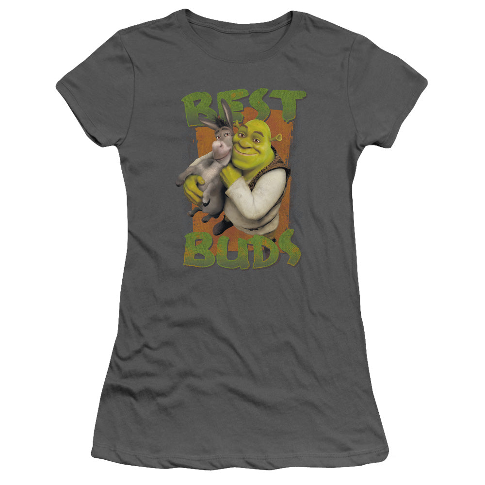 Shrek - Buds - Short Sleeve Junior Sheer - Charcoal T-shirt