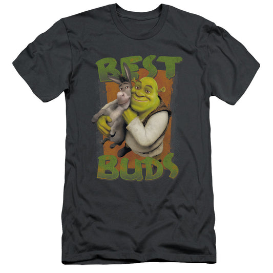 Shrek - Buds - Short Sleeve Adult 30/1 - Charcoal T-shirt