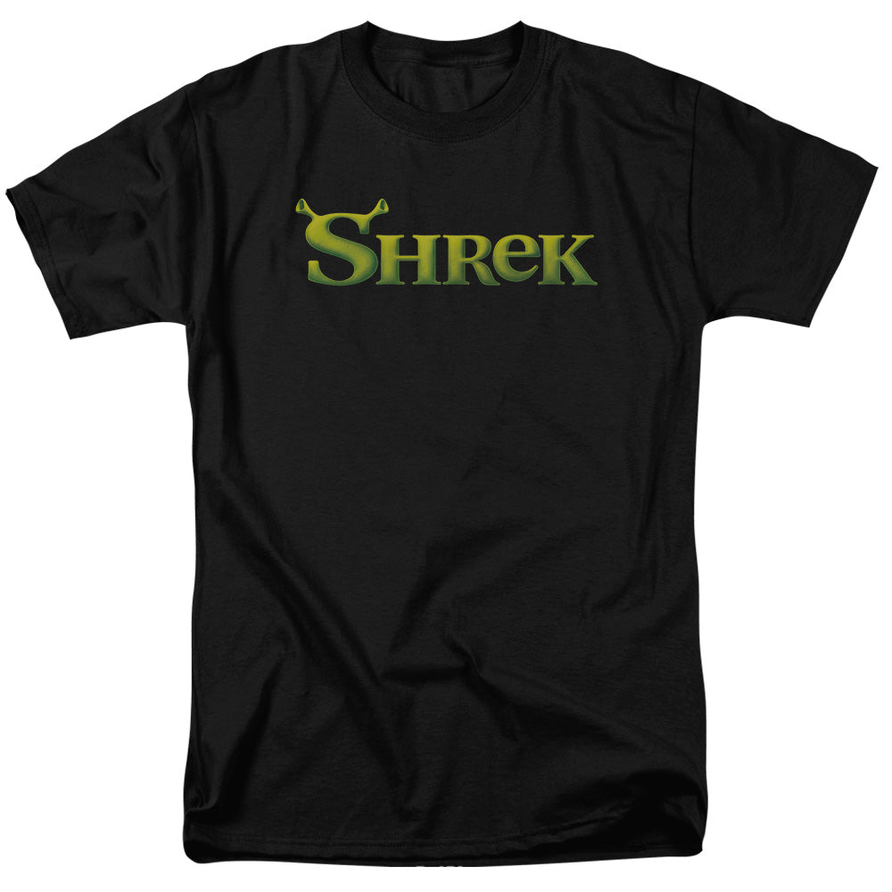 Shrek - Logo - Short Sleeve Adult 18/1 - Black T-shirt