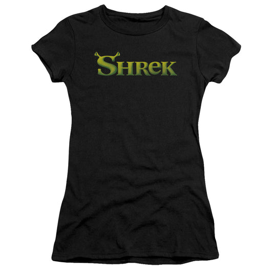 Shrek - Logo - Short Sleeve Junior Sheer - Black T-shirt