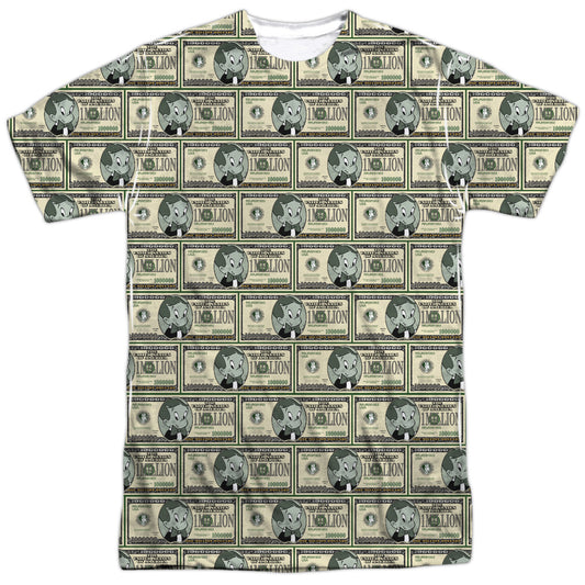 Richie Rich - Millions - Short Sleeve Adult Poly Crew - White T-shirt