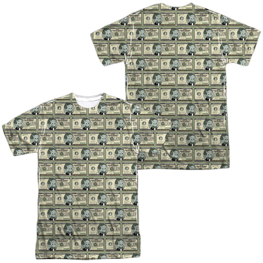 Richie Rich - Millions (Front/back Print) - Short Sleeve Adult Poly Crew - White T-shirt