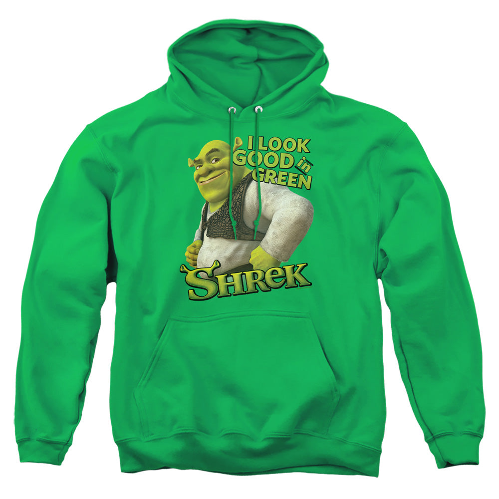 Shrek - Looking Good - Adult Pull-over Hoodie - Kelly Green