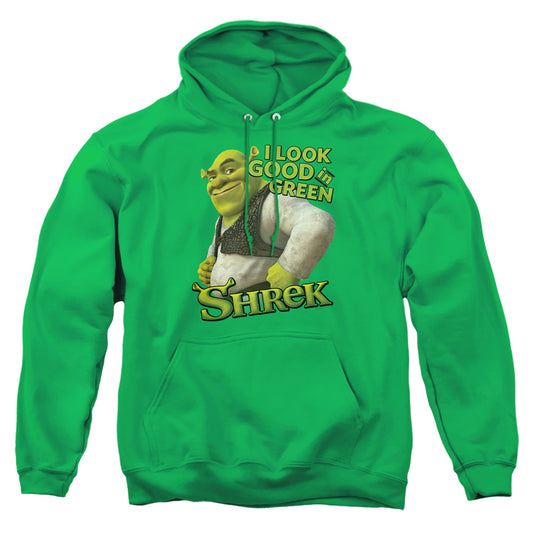 Shrek - Looking Good - Adult Pull-over Hoodie - Kelly Green