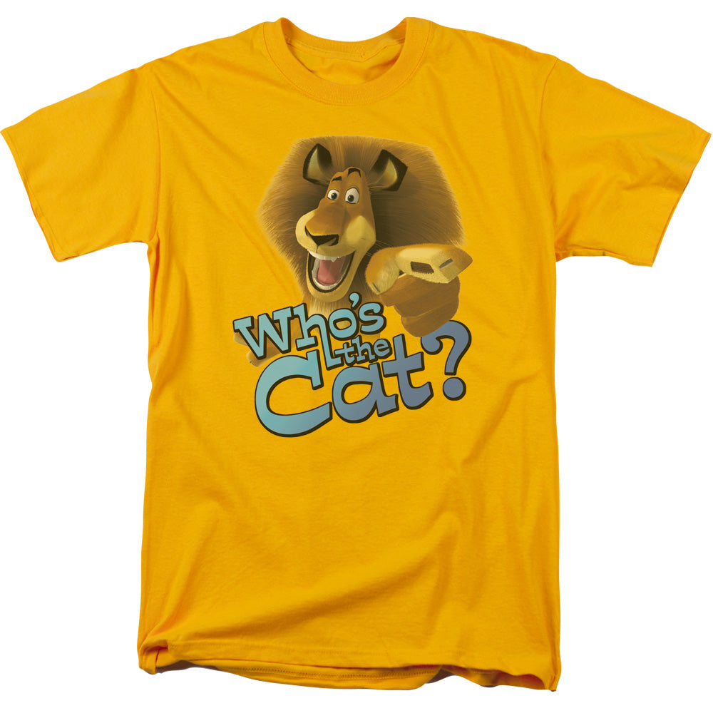 Kung Fu Panda - Whos The Cat - Short Sleeve Adult 18/1 - Gold T-shirt