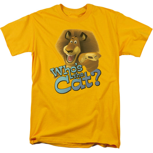 Kung Fu Panda - Whos The Cat - Short Sleeve Adult 18/1 - Gold T-shirt