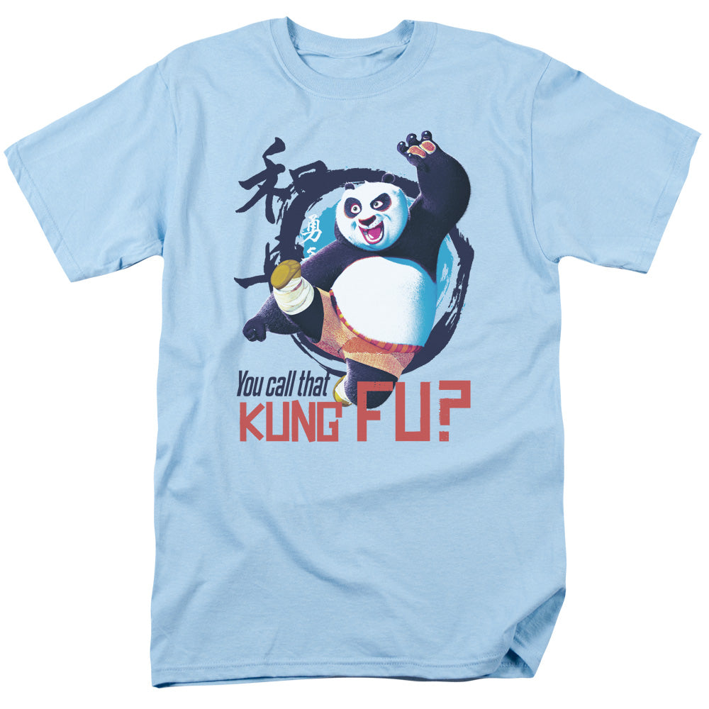 Kung Fu Panda - Kung Fu - Short Sleeve Adult 18/1 - Light Blue T-shirt