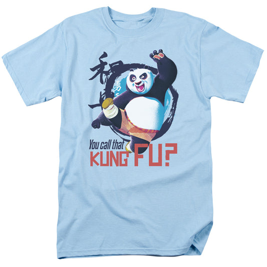 Kung Fu Panda - Kung Fu - Short Sleeve Adult 18/1 - Light Blue T-shirt