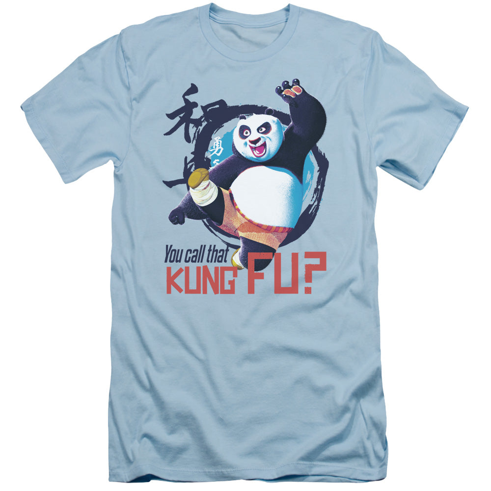 Kung Fu Panda - Kung Fu - Short Sleeve Adult 30/1 - Light Blue T-shirt