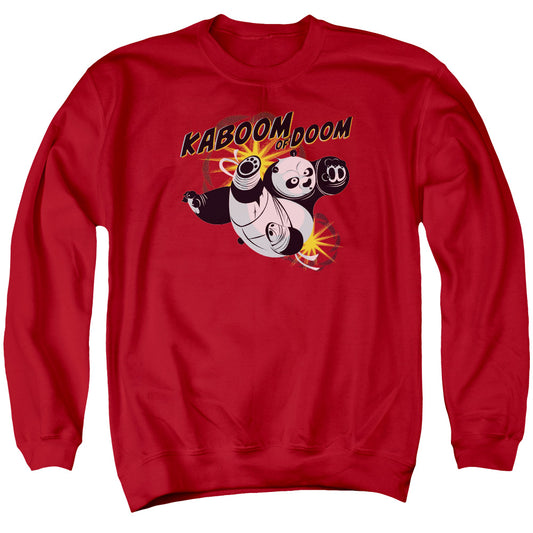 Kung Fu Panda - Kaboom Of Doom - Adult Crewneck Sweatshirt - Red