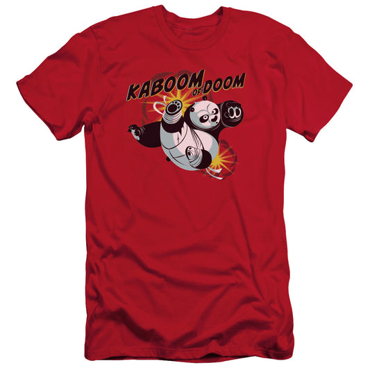 Kung Fu Panda - Kaboom Of Doom - Short Sleeve Adult 30/1 - Red T-shirt