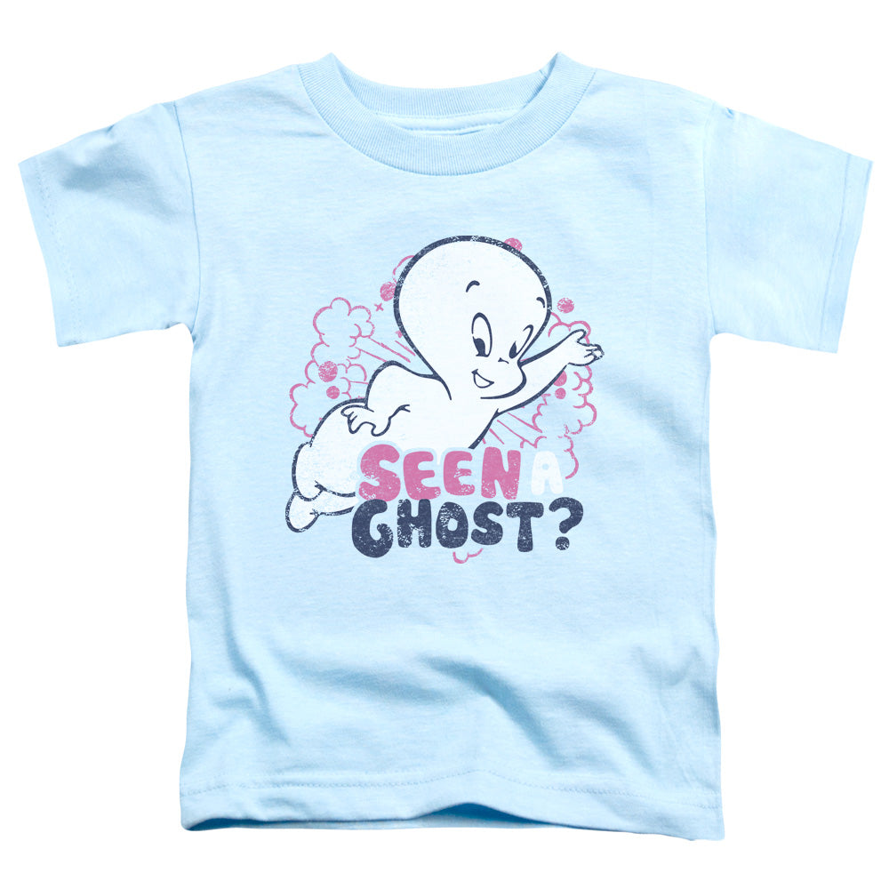 Casper - Seen A Ghost - Short Sleeve Toddler Tee - Light Blue T-shirt