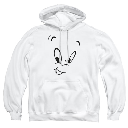 Casper - Face - Adult Pull-over Hoodie - White