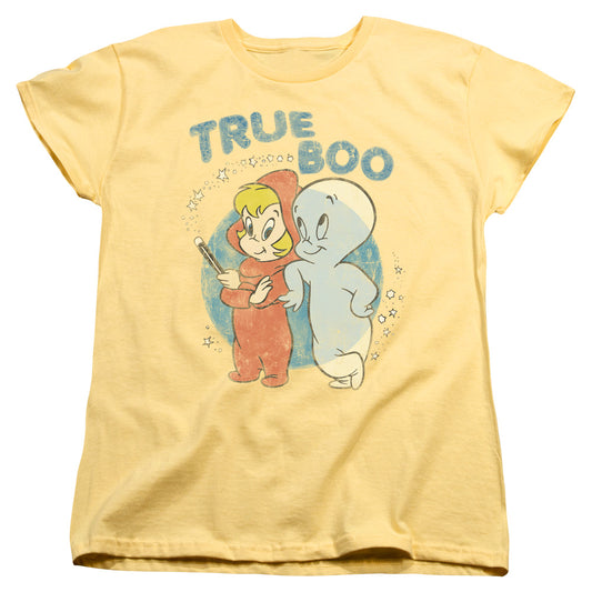 Casper - True Boo - Short Sleeve Womens Tee - Banana T-shirt