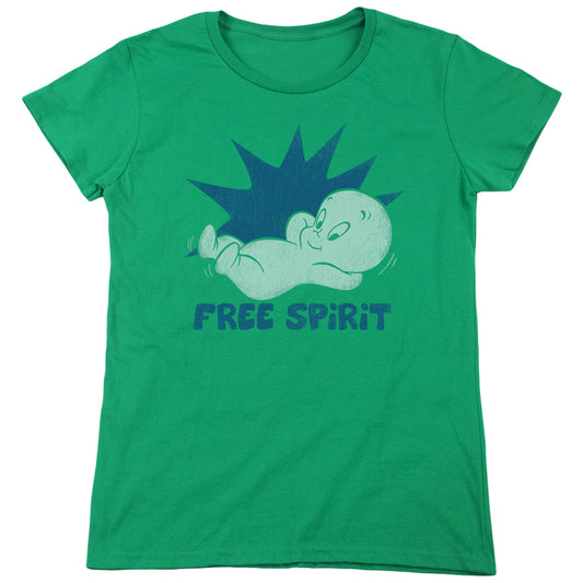 Casper - Free Spirit - Short Sleeve Womens Tee - Kelly Green T-shirt