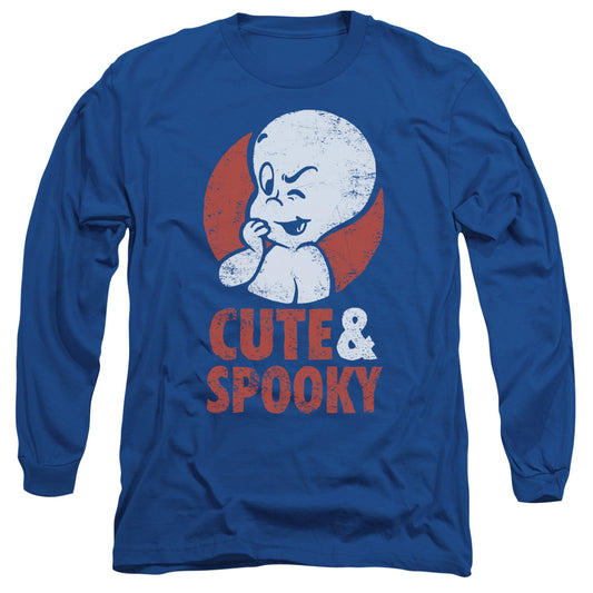 Casper - Spooky - Long Sleeve Adult 18/1 - Royal Blue T-shirt