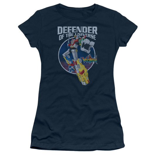 Voltron - Defender - Short Sleeve Junior Sheer - Navy T-shirt
