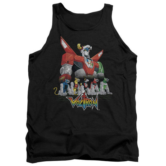 Voltron - Lions - Adult Tank - Black