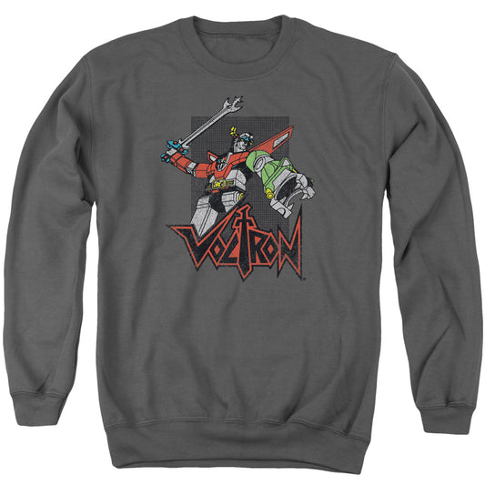 Voltron - Roar - Adult Crewneck Sweatshirt - Charcoal