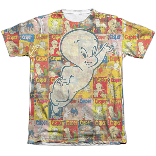 Casper - Covered - Adult Poly/cotton Short Sleeve Tee - White T-shirt