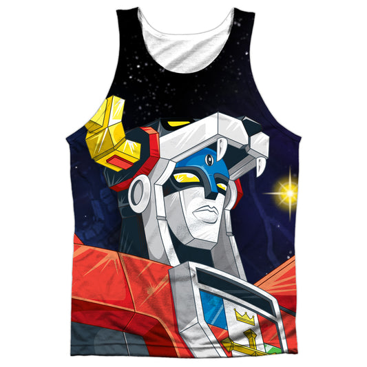 Voltron - Space - Adult 100% Poly Tank Top - White