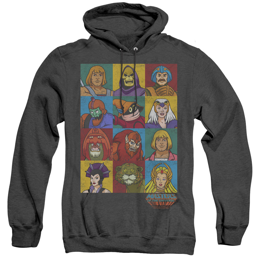 Masters Of The Universe - Character Heads - Adult Heather Hoodie - Black