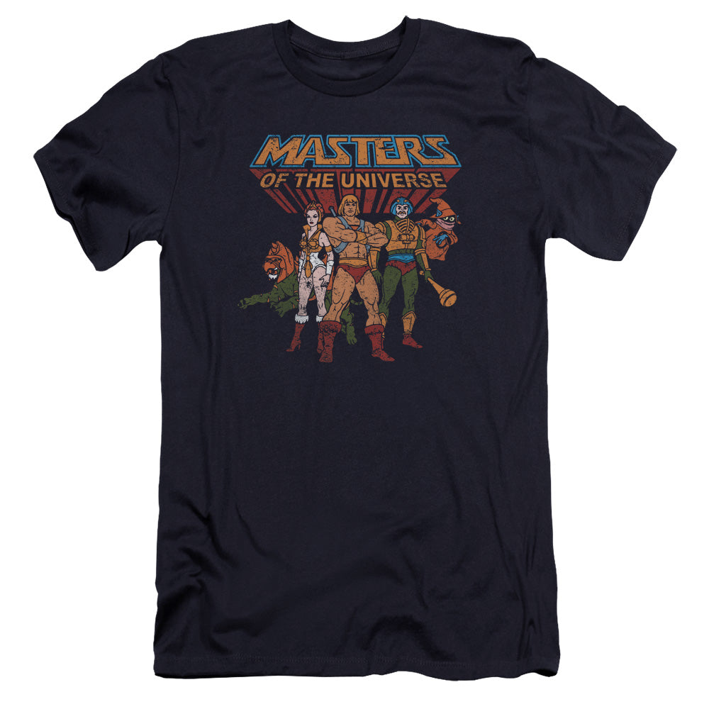 Masters Of The Universe - Team Of Heroes-premuim Canvas Adult Slim Fit 30/1 - Navy