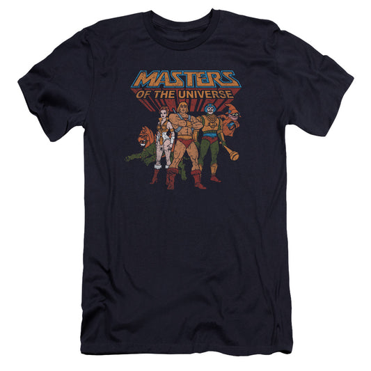 Masters Of The Universe - Team Of Heroes-premuim Canvas Adult Slim Fit 30/1 - Navy