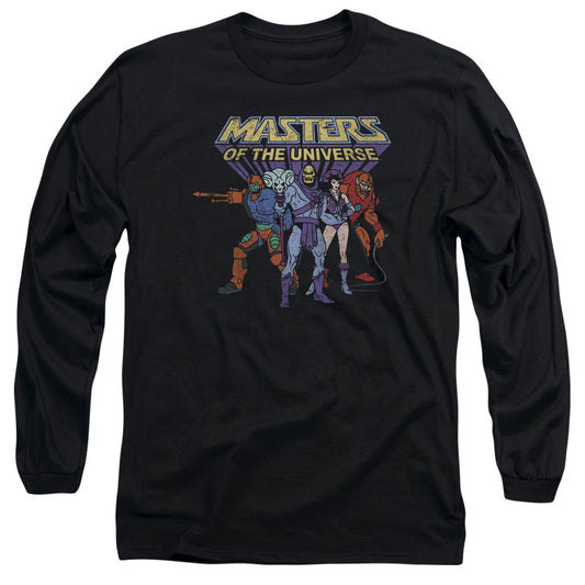 Masters Of The Universe - Team Of Villains - Long Sleeve Adult 18/1 - Black T-shirt