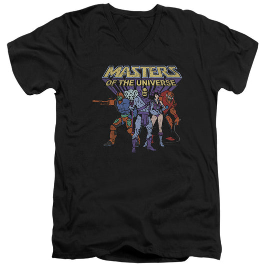 Masters Of The Universe - Team Of Villains - Short Sleeve Adult V-neck 30/1 - Black T-shirt