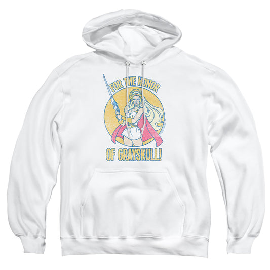She Ra - Honor Of Grayskull - Adult Pull-over Hoodie - White