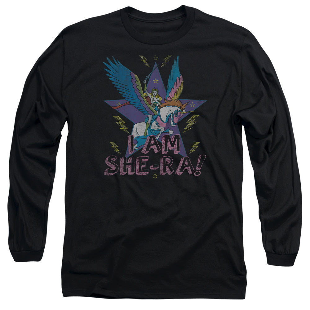 She Ra - I Am She Ra - Long Sleeve Adult 18/1 - Black T-shirt