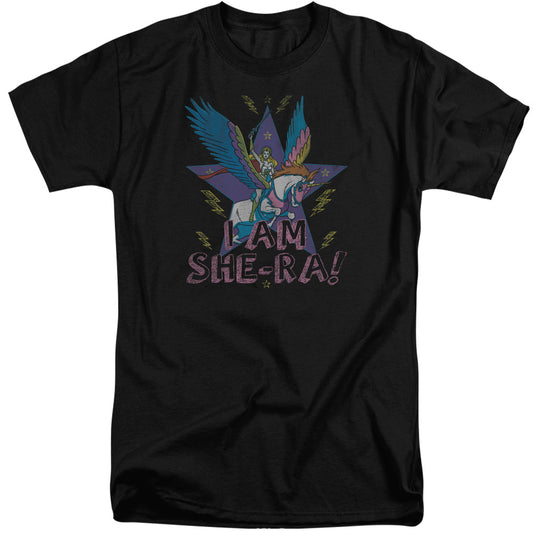She Ra - I Am She Ra - Short Sleeve Adult Tall - Black T-shirt