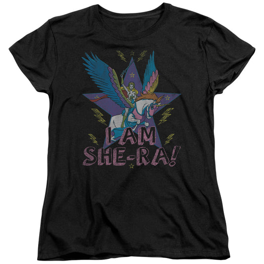 She Ra - I Am She Ra - Short Sleeve Womens Tee - Black T-shirt