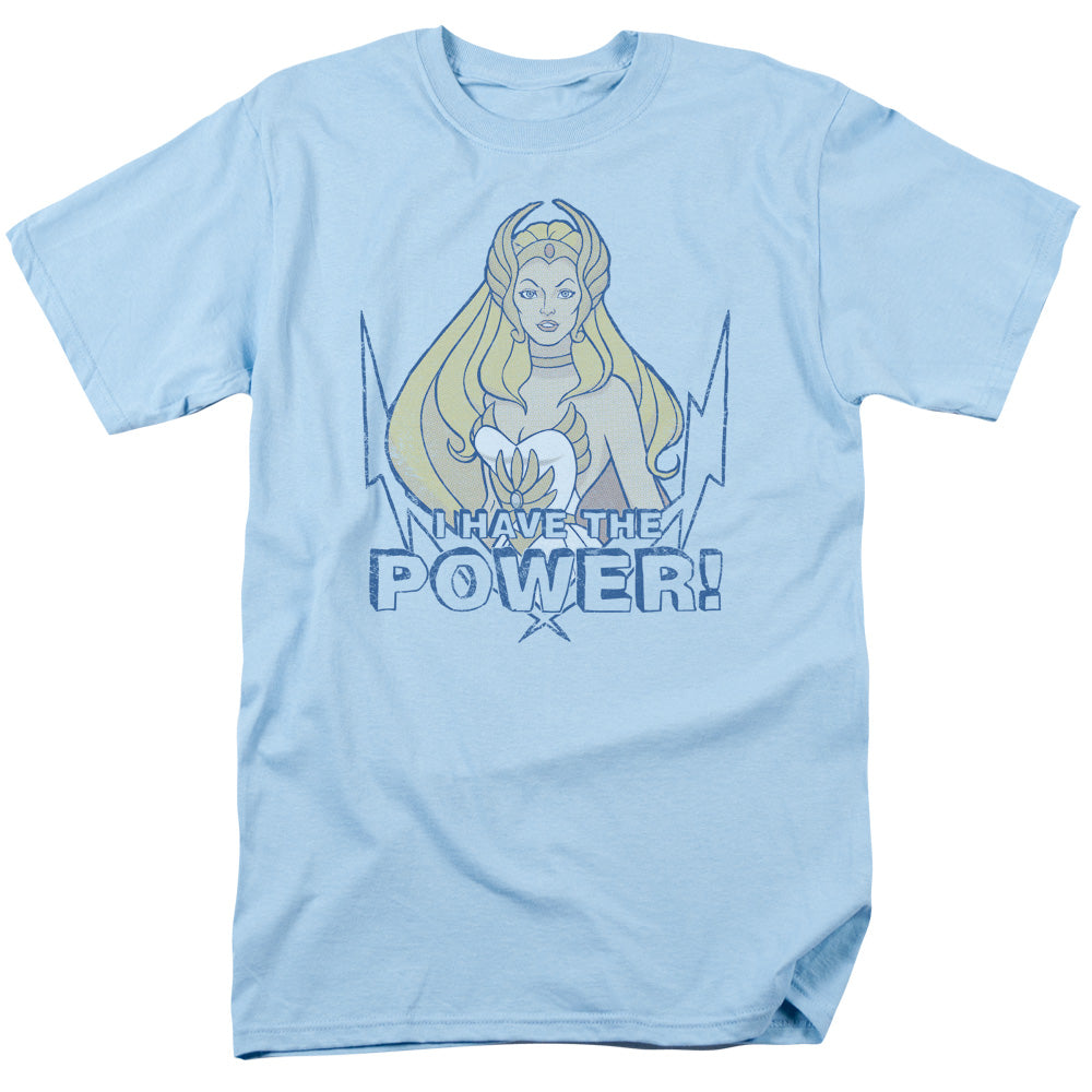 She Ra - Power - Short Sleeve Adult 18/1 - Light Blue T-shirt