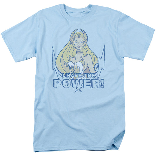 She Ra - Power - Short Sleeve Adult 18/1 - Light Blue T-shirt