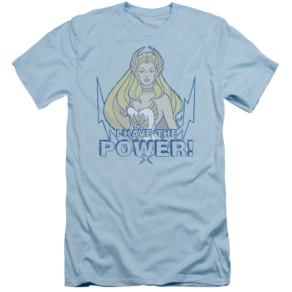 She Ra - Power - Short Sleeve Adult 30/1 - Light Blue T-shirt