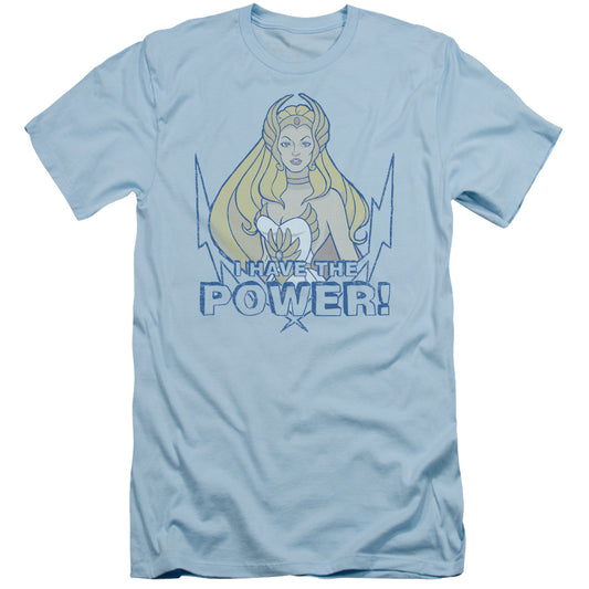 She Ra - Power - Short Sleeve Adult 30/1 - Light Blue T-shirt