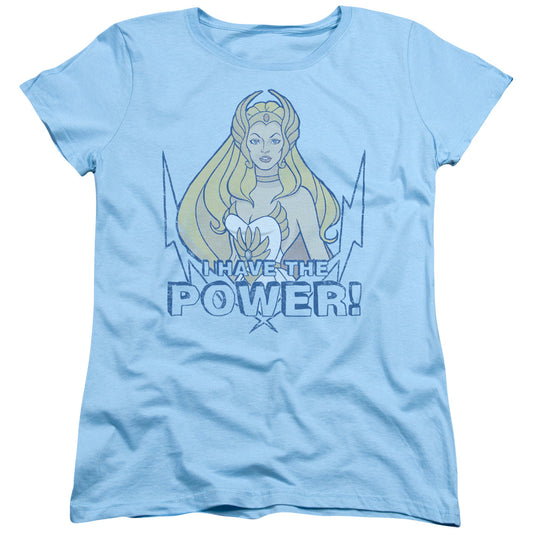 She Ra - Power - Short Sleeve Womens Tee - Light Blue T-shirt