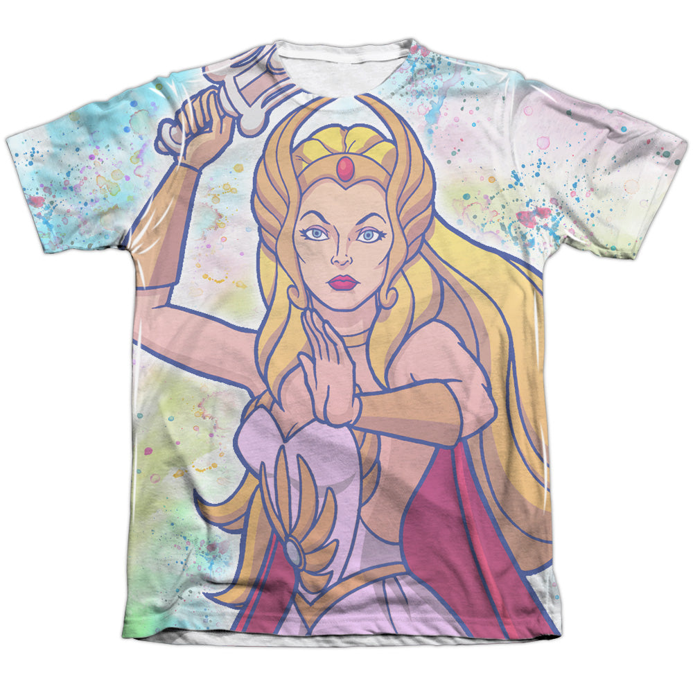 She Ra - Title - Adult Poly/cotton Short Sleeve Tee - White T-shirt
