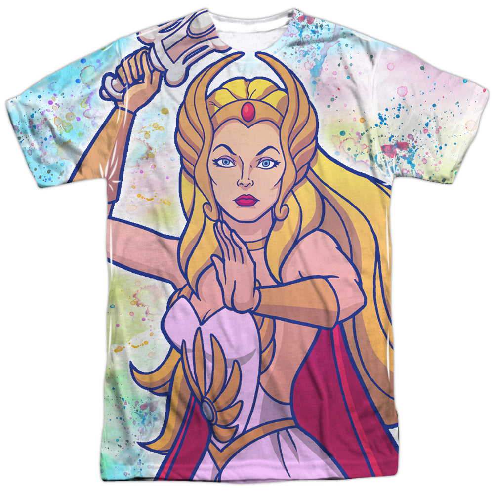 She Ra - Title - Short Sleeve Adult Poly Crew - White T-shirt