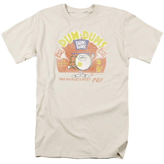 Dum Dums - Best Pop - Short Sleeve Adult 18/1 - Cream T-shirt