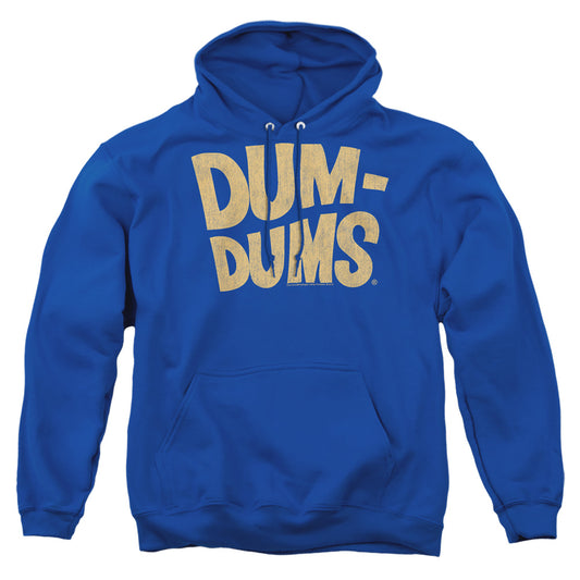 Dum Dums - Distressed Logo - Adult Pull-over Hoodie - Royal Blue