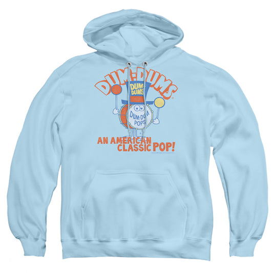 Dum Dums - Classic Pop - Adult Pull-over Hoodie - Light Blue