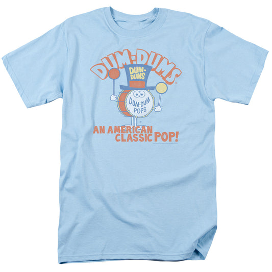 Dum Dums - Classic Pop - Short Sleeve Adult 18/1 - Light Blue T-shirt
