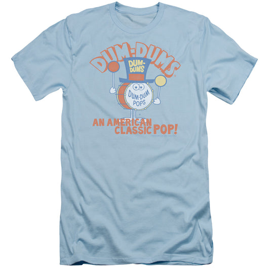 Dum Dums - Classic Pop - Short Sleeve Adult 30/1 - Light Blue T-shirt