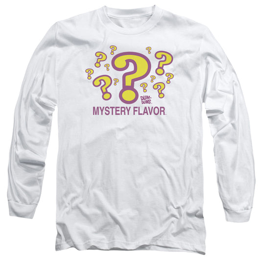 Dum Dums - Mystery Flavor - Long Sleeve Adult 18/1 - White T-shirt