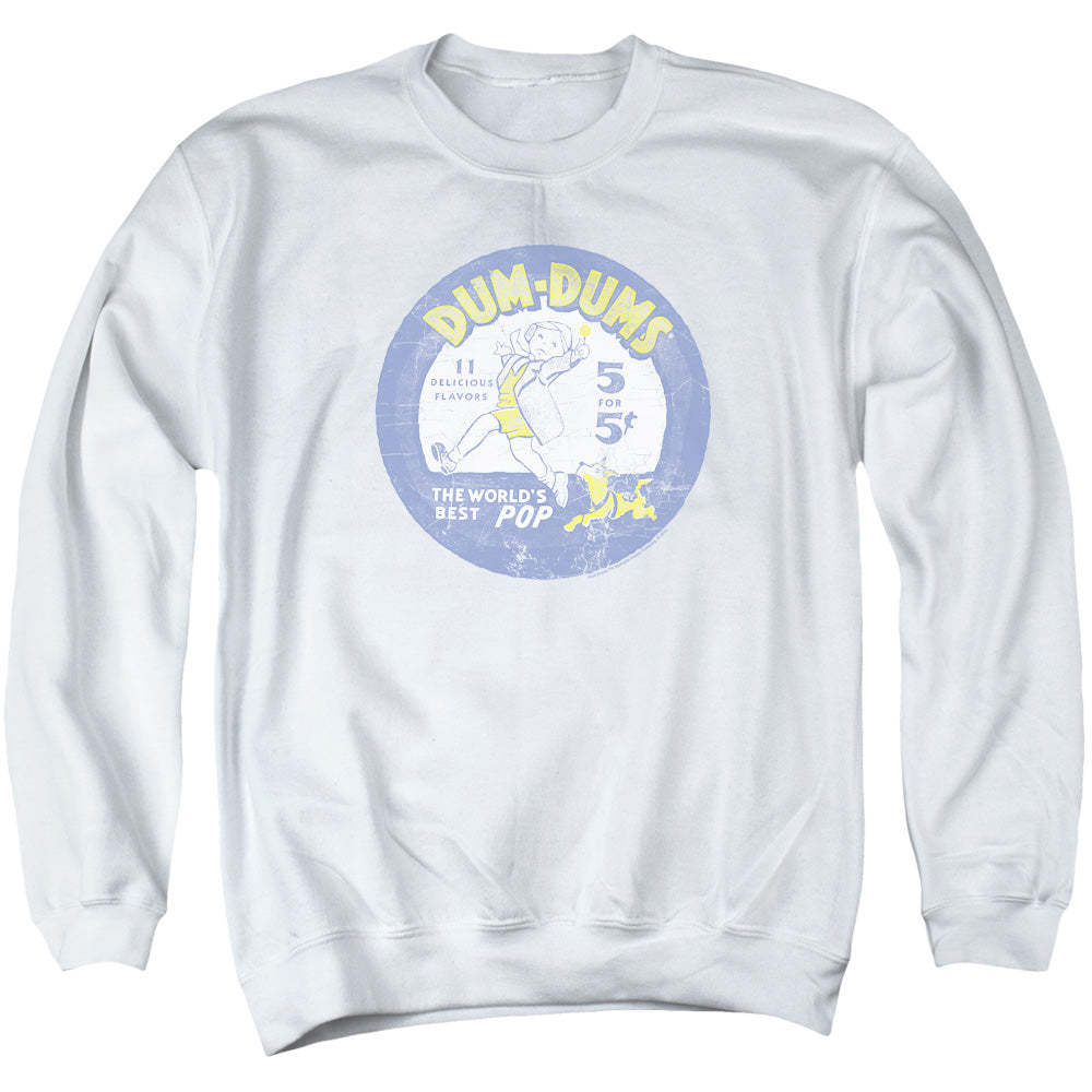 Dum Dums - Pop Parade - Adult Crewneck Sweatshirt - White